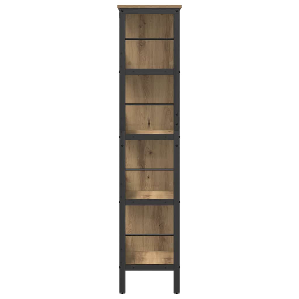 Boekenkast Artisan Eiken 82 x 32 x 144,5 cm Bewerkt hout is nu te koop bij PeponiXL, paradijselijk wonen!