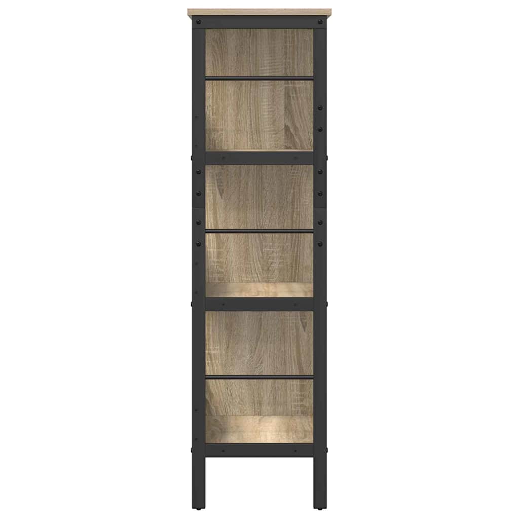 Boekenkast Sonoma Eiken 82 x 32 x 112 cm Bewerkt hout is nu te koop bij PeponiXL, paradijselijk wonen!