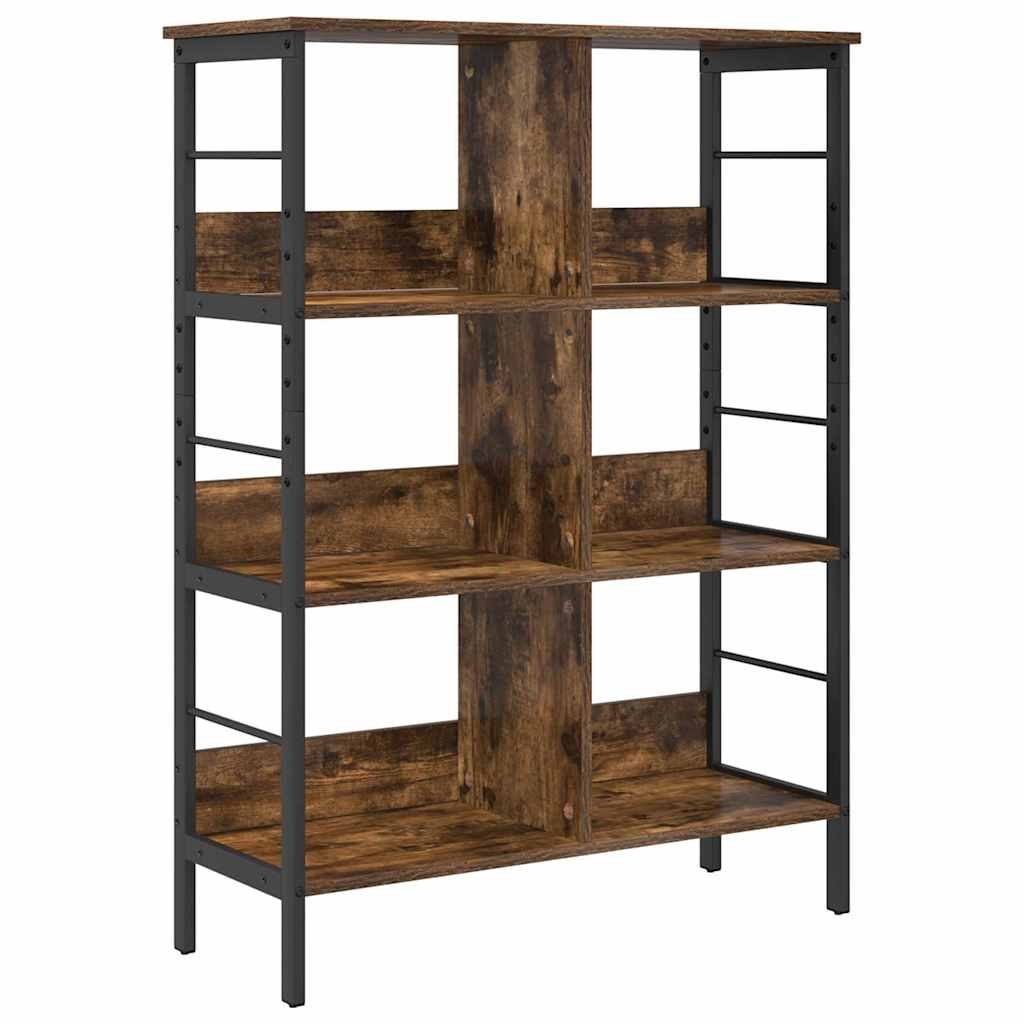 Boekenkast Gerookt eiken 82 x 32 x 112 cm Bewerkt hout is nu te koop bij PeponiXL, paradijselijk wonen!