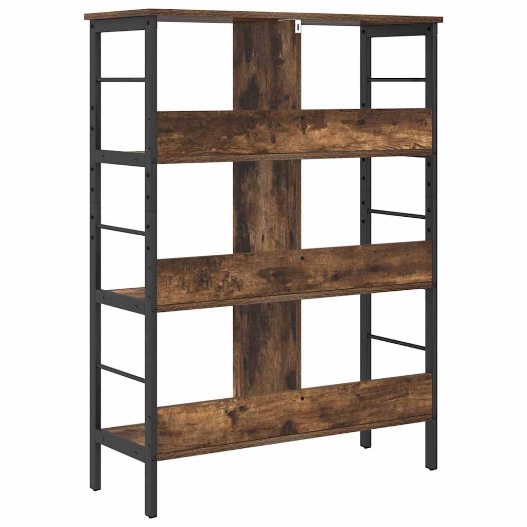 Boekenkast Gerookt eiken 82 x 32 x 112 cm Bewerkt hout is nu te koop bij PeponiXL, paradijselijk wonen!