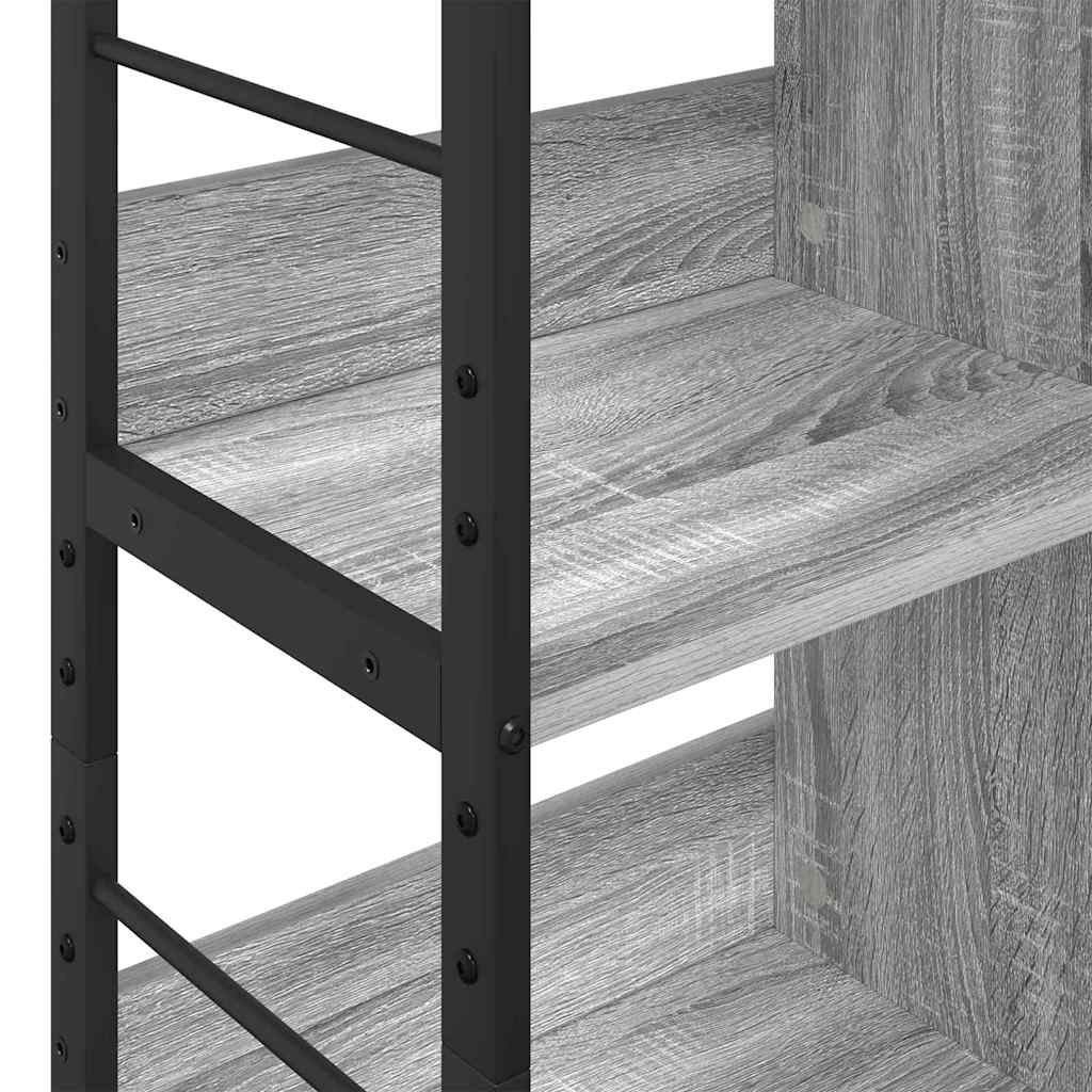 Boekenkast Grijs Sonoma 82 x 32 x 112 cm Bewerkt hout is nu te koop bij PeponiXL, paradijselijk wonen!