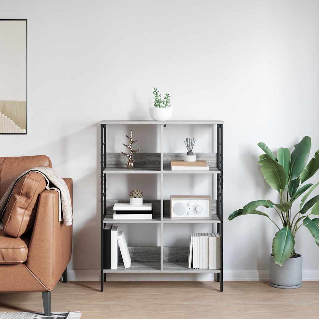 Boekenkast Grijs Sonoma 82 x 32 x 112 cm Bewerkt hout is nu te koop bij PeponiXL, paradijselijk wonen!