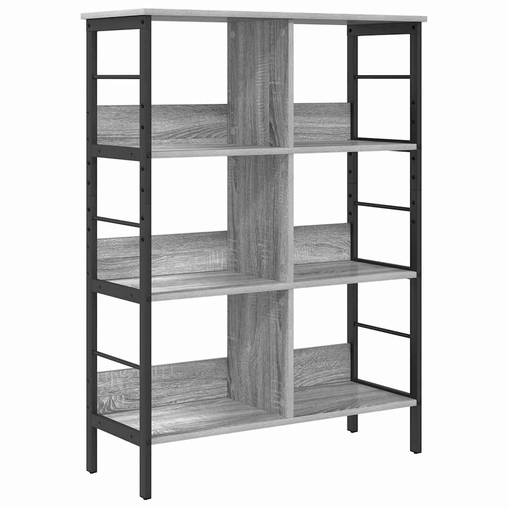 Boekenkast Grijs Sonoma 82 x 32 x 112 cm Bewerkt hout is nu te koop bij PeponiXL, paradijselijk wonen!