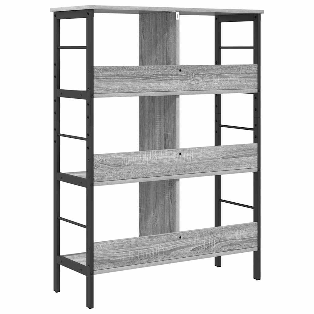 Boekenkast Grijs Sonoma 82 x 32 x 112 cm Bewerkt hout is nu te koop bij PeponiXL, paradijselijk wonen!