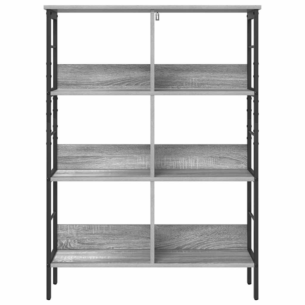 Boekenkast Grijs Sonoma 82 x 32 x 112 cm Bewerkt hout is nu te koop bij PeponiXL, paradijselijk wonen!