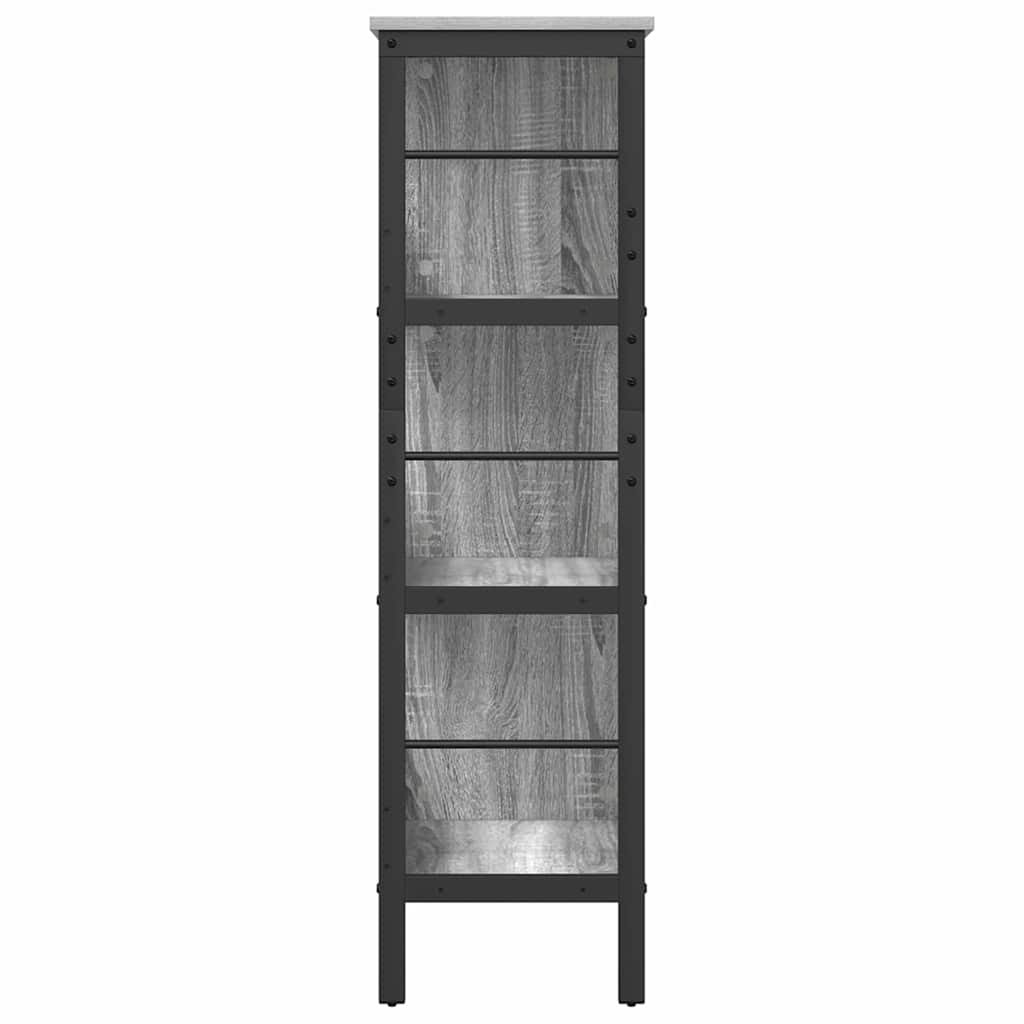Boekenkast Grijs Sonoma 82 x 32 x 112 cm Bewerkt hout is nu te koop bij PeponiXL, paradijselijk wonen!