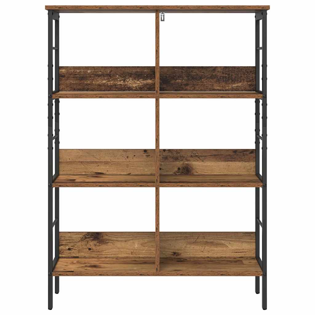 Boekenkast Oud Hout 82 x 32 x 112 cm Bewerkt hout is nu te koop bij PeponiXL, paradijselijk wonen!