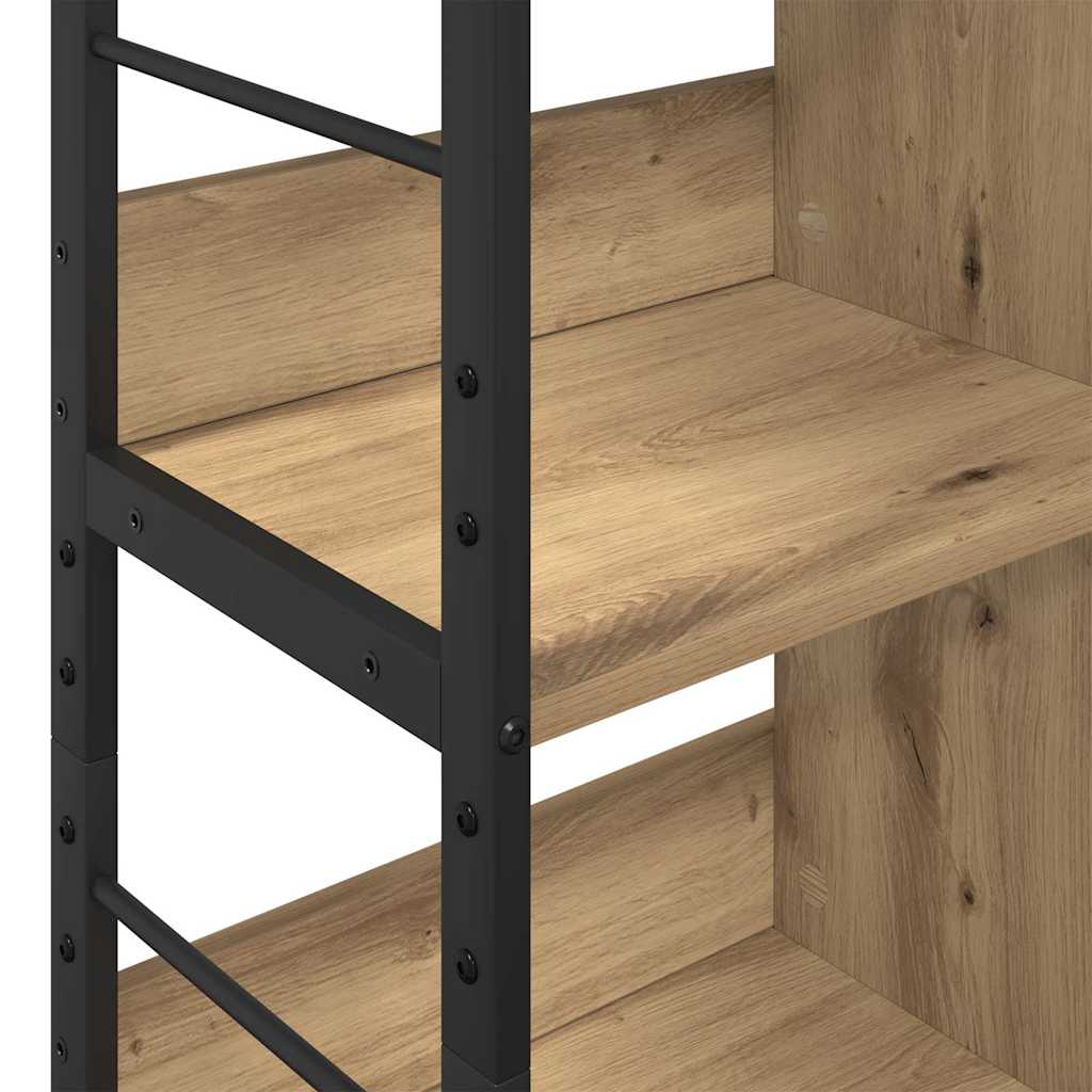 Boekenkast Artisan Eiken 82 x 32 x 112 cm Bewerkt hout is nu te koop bij PeponiXL, paradijselijk wonen!