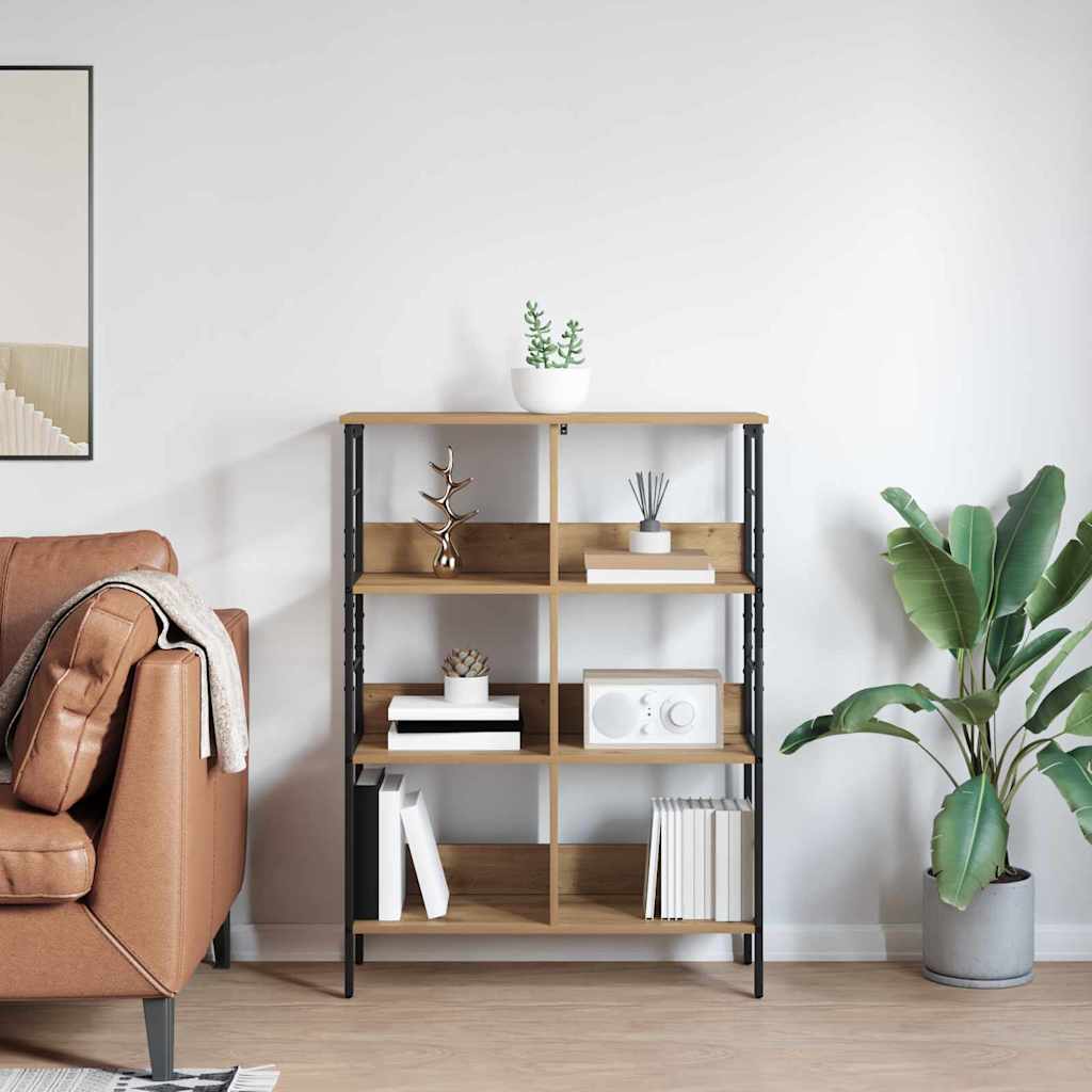 Boekenkast Artisan Eiken 82 x 32 x 112 cm Bewerkt hout is nu te koop bij PeponiXL, paradijselijk wonen!