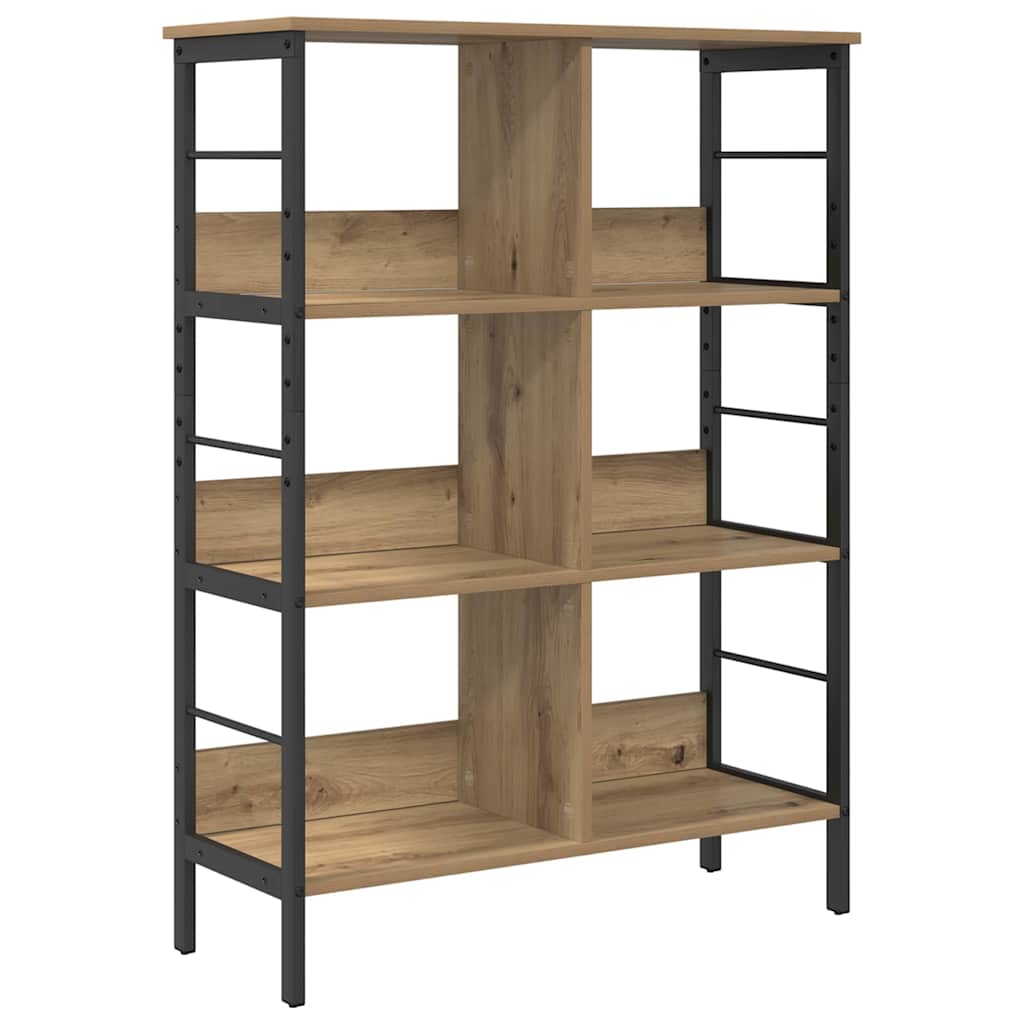 Boekenkast Artisan Eiken 82 x 32 x 112 cm Bewerkt hout is nu te koop bij PeponiXL, paradijselijk wonen!
