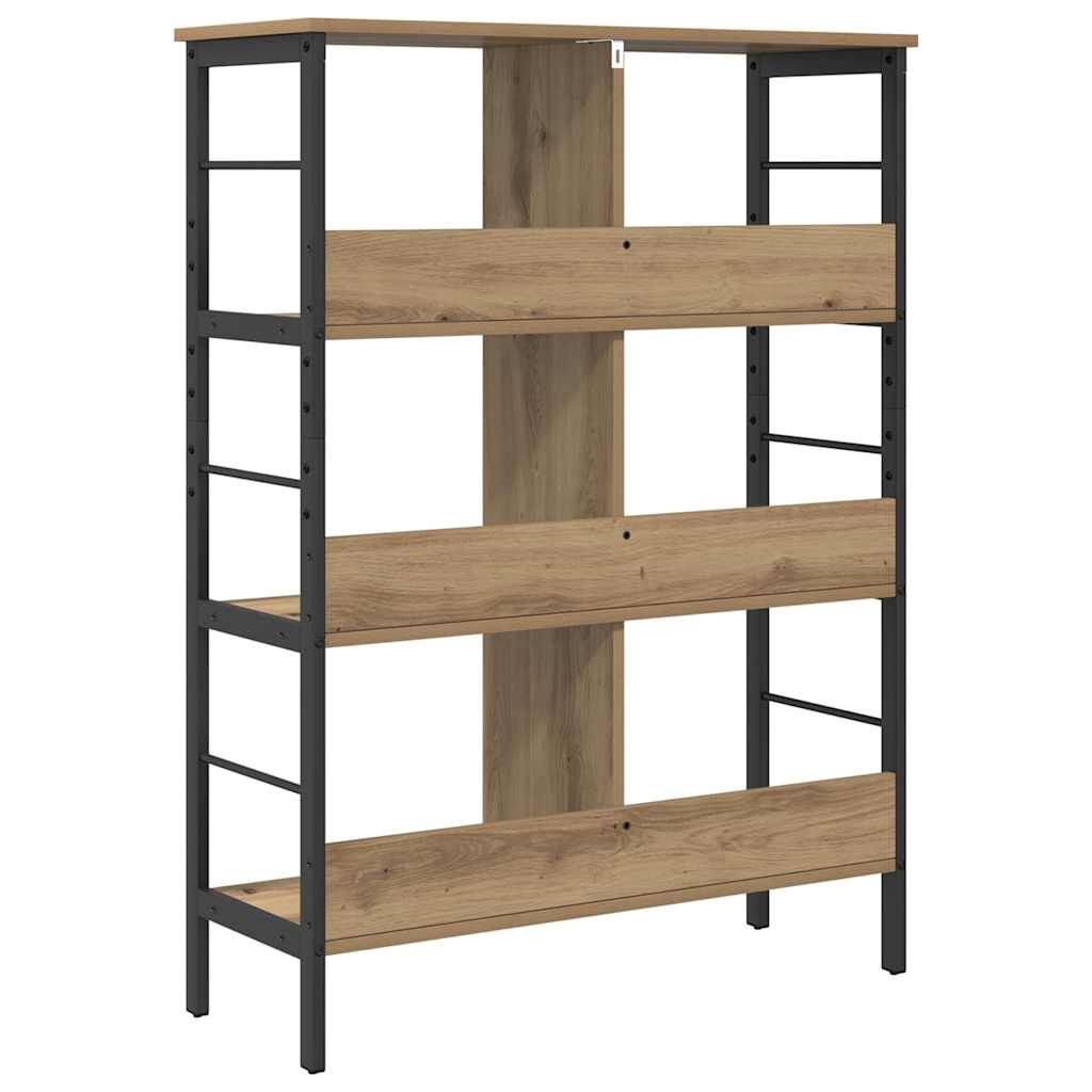 Boekenkast Artisan Eiken 82 x 32 x 112 cm Bewerkt hout is nu te koop bij PeponiXL, paradijselijk wonen!