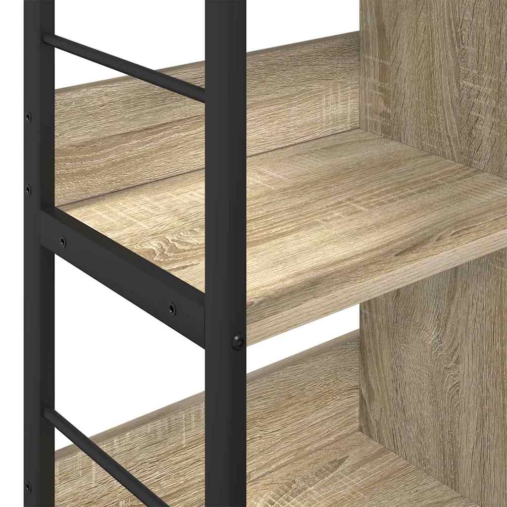 Boekenkast Sonoma Eiken 82 x 32 x 79 cm Bewerkt hout is nu te koop bij PeponiXL, paradijselijk wonen!