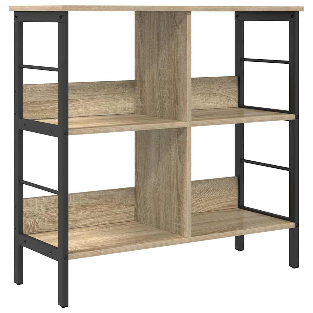 Boekenkast Sonoma Eiken 82 x 32 x 79 cm Bewerkt hout is nu te koop bij PeponiXL, paradijselijk wonen!