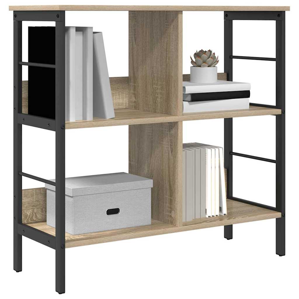 Boekenkast Sonoma Eiken 82 x 32 x 79 cm Bewerkt hout is nu te koop bij PeponiXL, paradijselijk wonen!