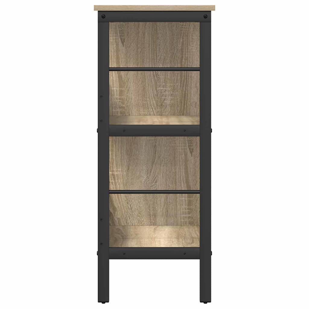 Boekenkast Sonoma Eiken 82 x 32 x 79 cm Bewerkt hout is nu te koop bij PeponiXL, paradijselijk wonen!