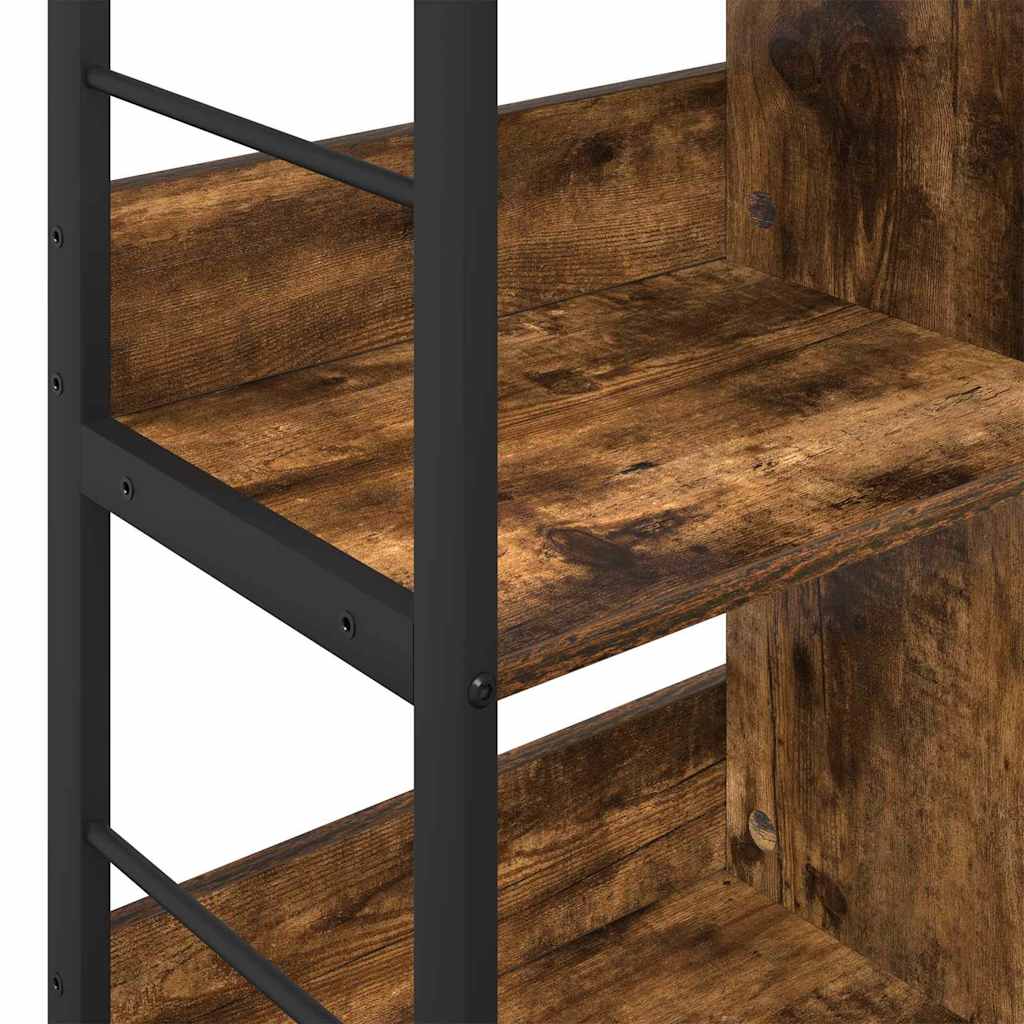 Boekenkast Gerookt eiken 82 x 32 x 79 cm Bewerkt hout is nu te koop bij PeponiXL, paradijselijk wonen!