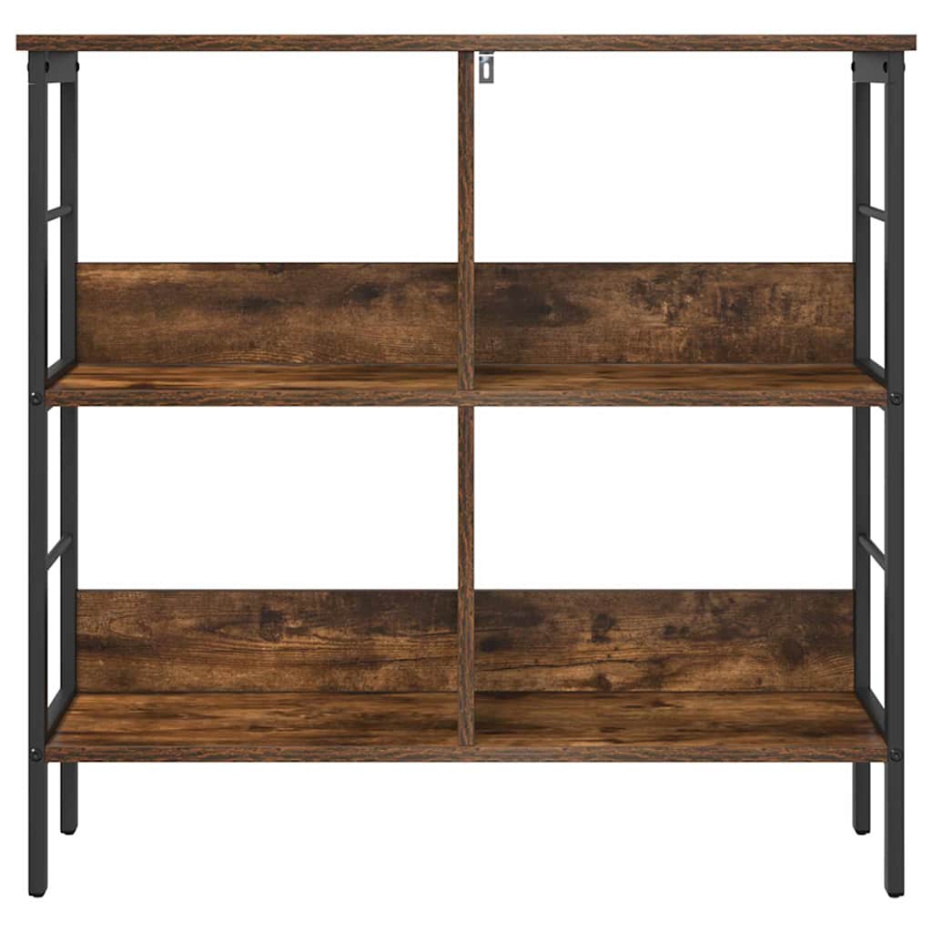 Boekenkast Gerookt eiken 82 x 32 x 79 cm Bewerkt hout is nu te koop bij PeponiXL, paradijselijk wonen!