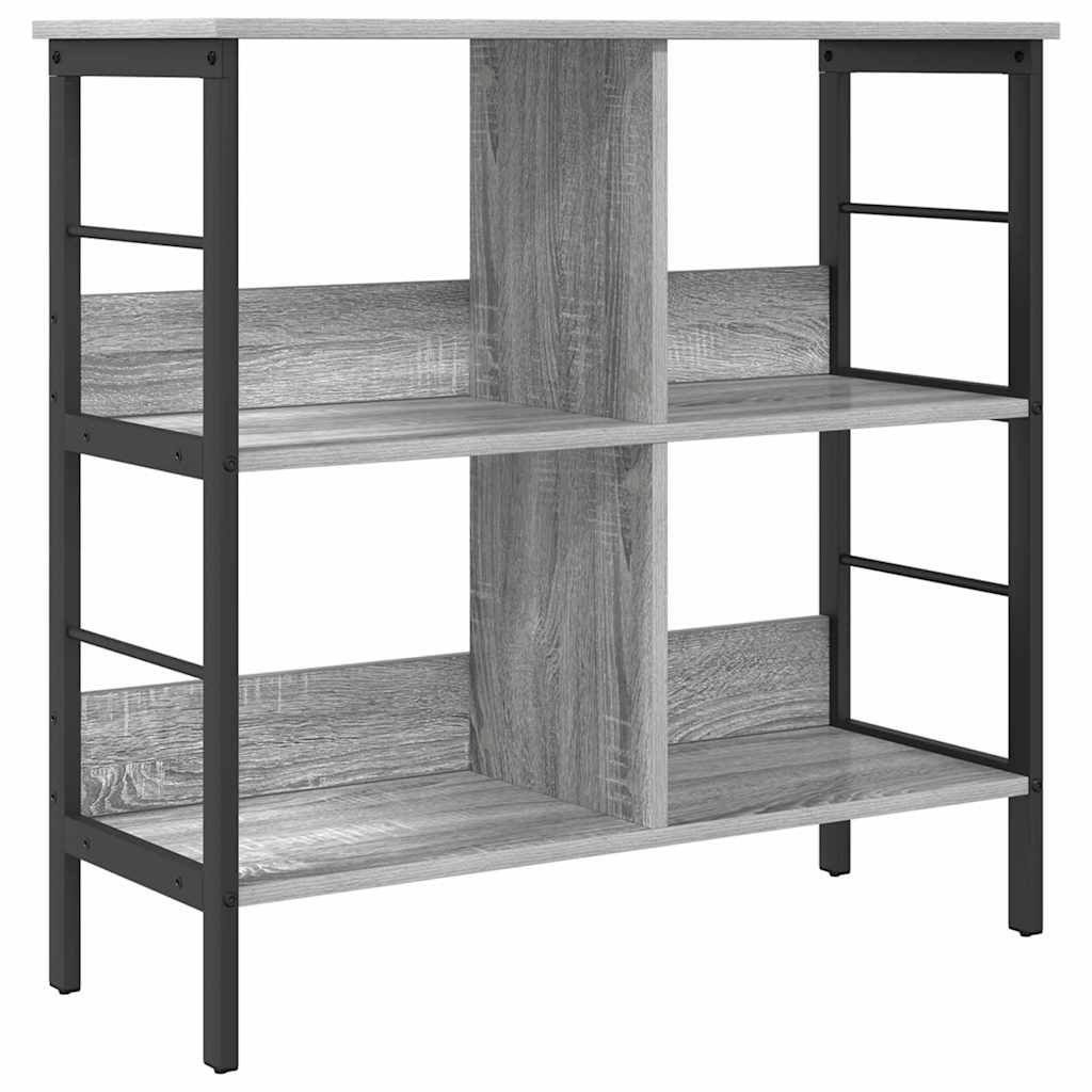 Boekenkast Grijs Sonoma 82 x 32 x 79 cm Bewerkt hout is nu te koop bij PeponiXL, paradijselijk wonen!