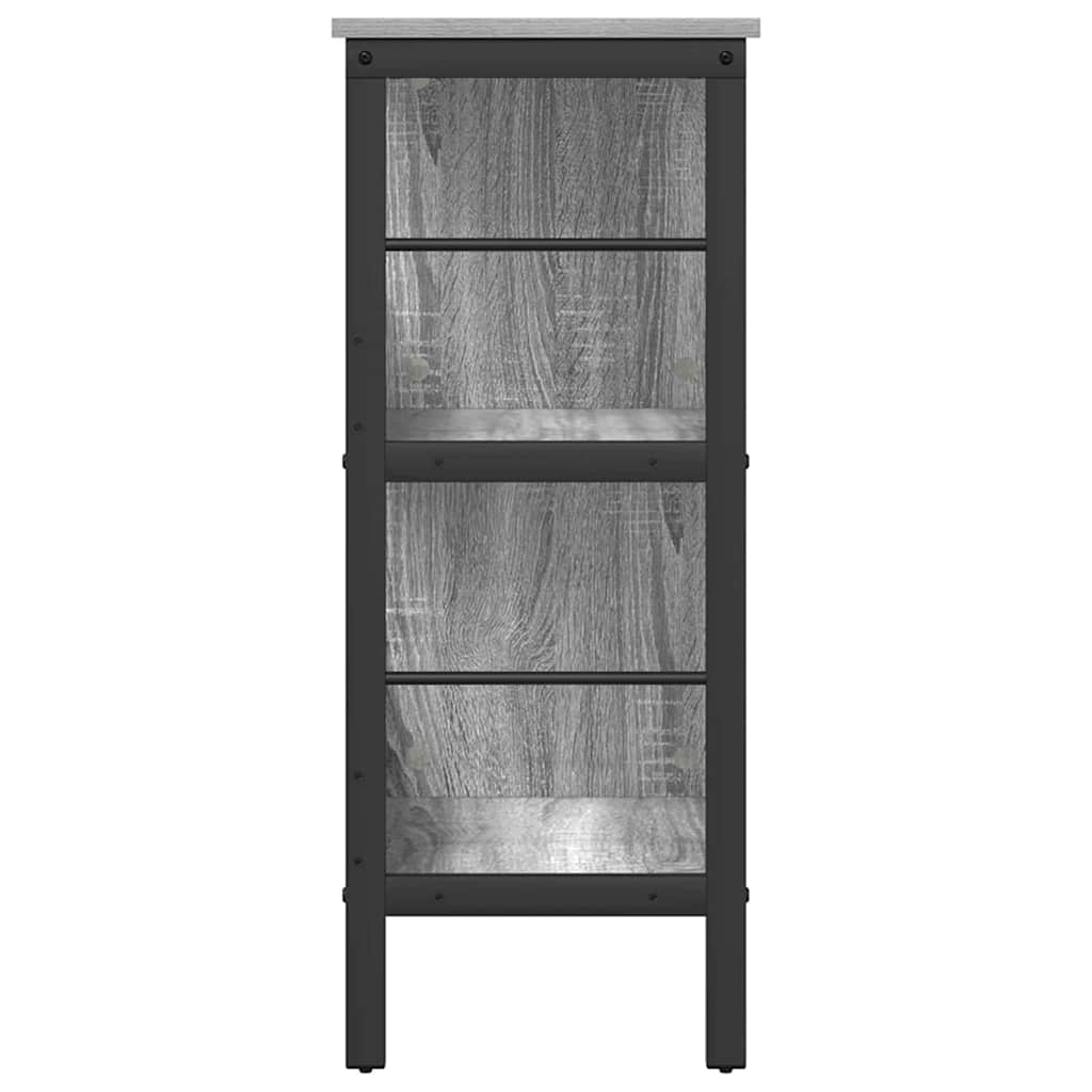 Boekenkast Grijs Sonoma 82 x 32 x 79 cm Bewerkt hout is nu te koop bij PeponiXL, paradijselijk wonen!
