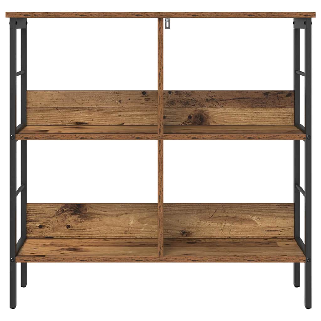 Boekenkast Oud Hout 82 x 32 x 79 cm Bewerkt hout is nu te koop bij PeponiXL, paradijselijk wonen!