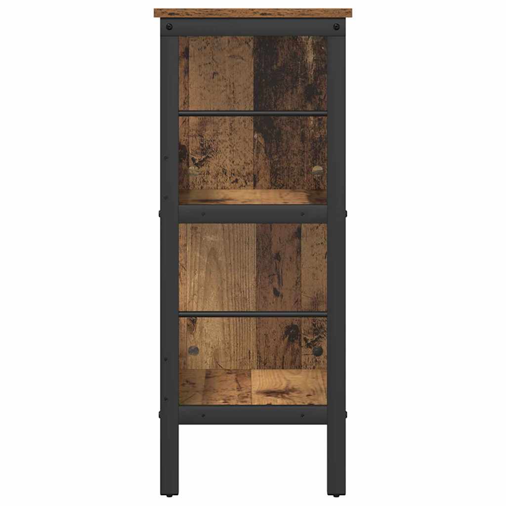 Boekenkast Oud Hout 82 x 32 x 79 cm Bewerkt hout is nu te koop bij PeponiXL, paradijselijk wonen!
