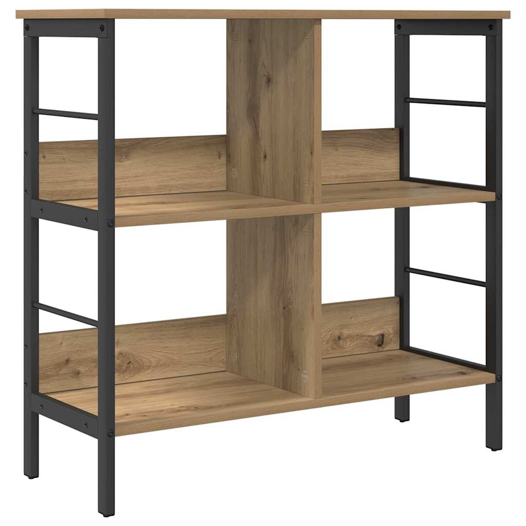 Boekenkast Artisan Eiken 82 x 32 x 79 cm Bewerkt hout is nu te koop bij PeponiXL, paradijselijk wonen!