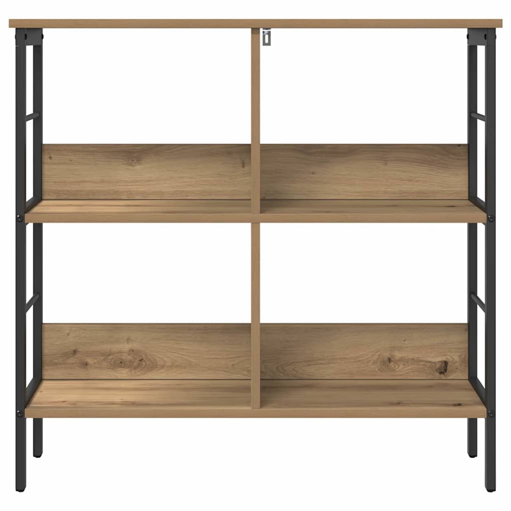 Boekenkast Artisan Eiken 82 x 32 x 79 cm Bewerkt hout is nu te koop bij PeponiXL, paradijselijk wonen!