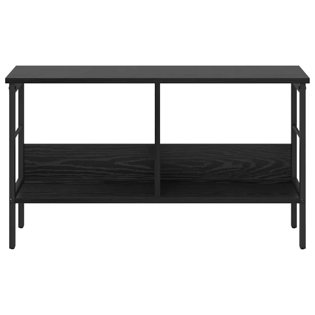 Boekenkast Zwart Eiken 82 x 32 x 47 cm Bewerkt hout is nu te koop bij PeponiXL, paradijselijk wonen!