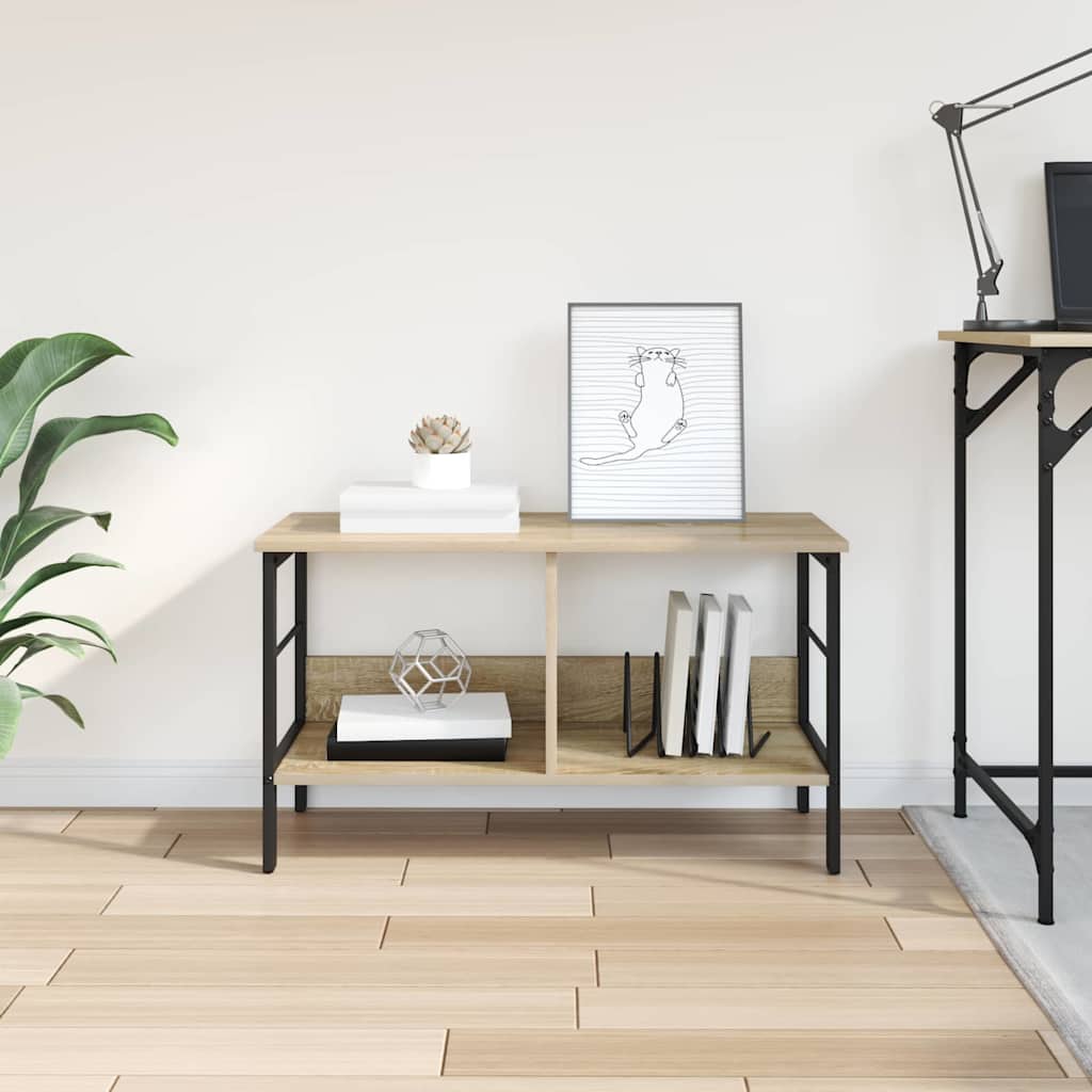 Boekenkast Sonoma Eiken 82 x 32 x 47 cm Bewerkt hout is nu te koop bij PeponiXL, paradijselijk wonen!