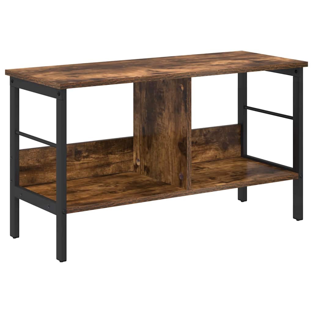 Boekenkast Gerookt eiken 82 x 32 x 47 cm Bewerkt hout is nu te koop bij PeponiXL, paradijselijk wonen!