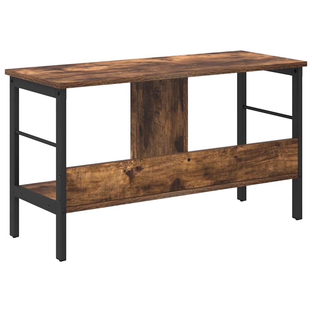 Boekenkast Gerookt eiken 82 x 32 x 47 cm Bewerkt hout is nu te koop bij PeponiXL, paradijselijk wonen!