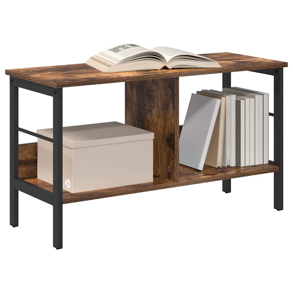 Boekenkast Gerookt eiken 82 x 32 x 47 cm Bewerkt hout is nu te koop bij PeponiXL, paradijselijk wonen!
