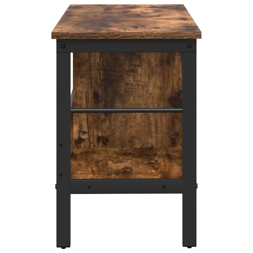 Boekenkast Gerookt eiken 82 x 32 x 47 cm Bewerkt hout is nu te koop bij PeponiXL, paradijselijk wonen!