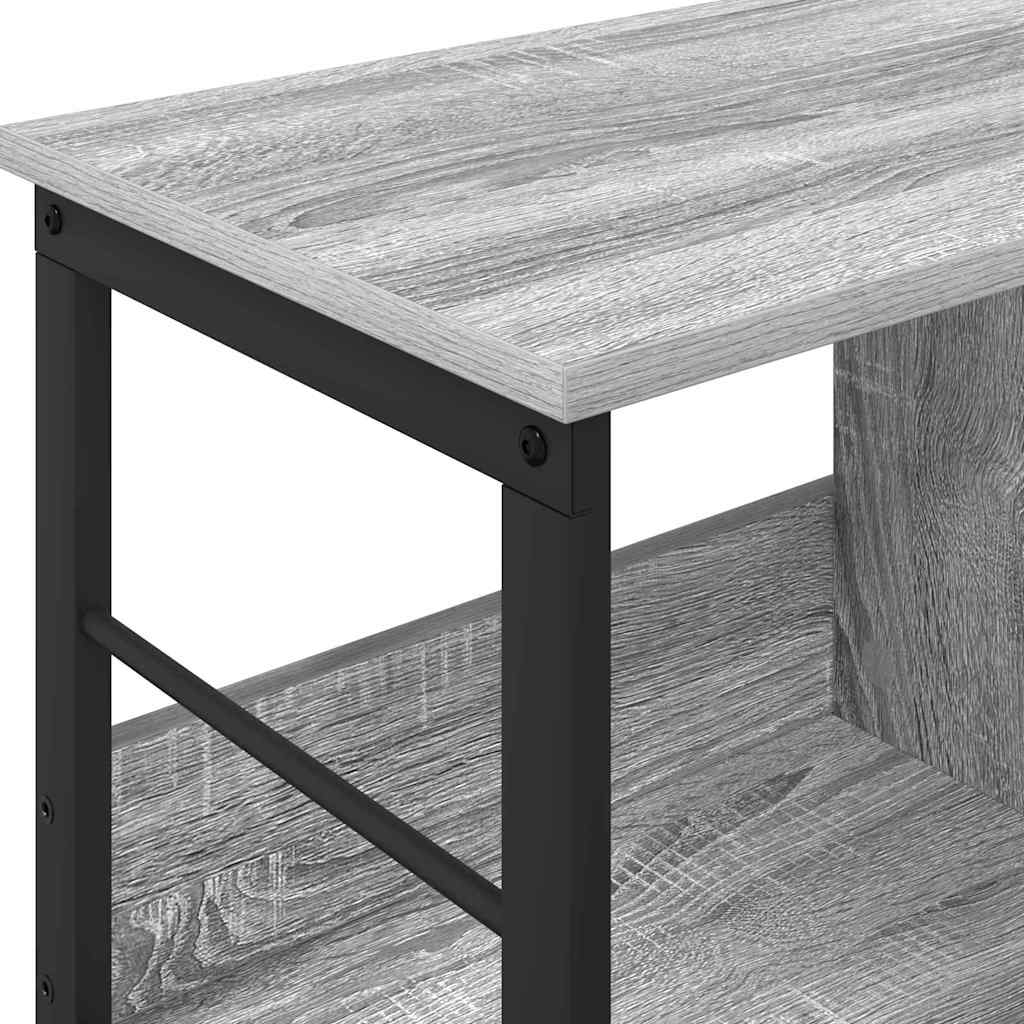 Boekenkast Grijs Sonoma 82 x 32 x 47 cm Bewerkt hout is nu te koop bij PeponiXL, paradijselijk wonen!