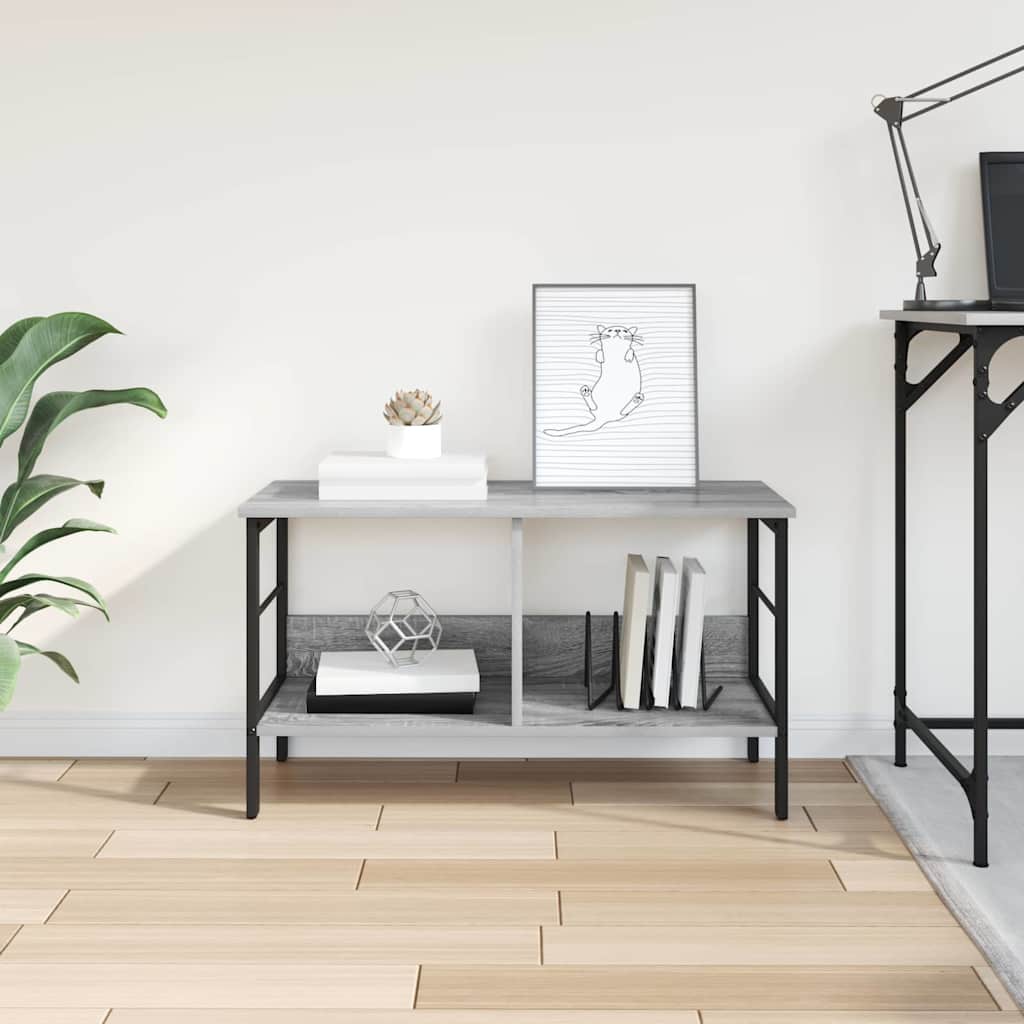 Boekenkast Grijs Sonoma 82 x 32 x 47 cm Bewerkt hout is nu te koop bij PeponiXL, paradijselijk wonen!