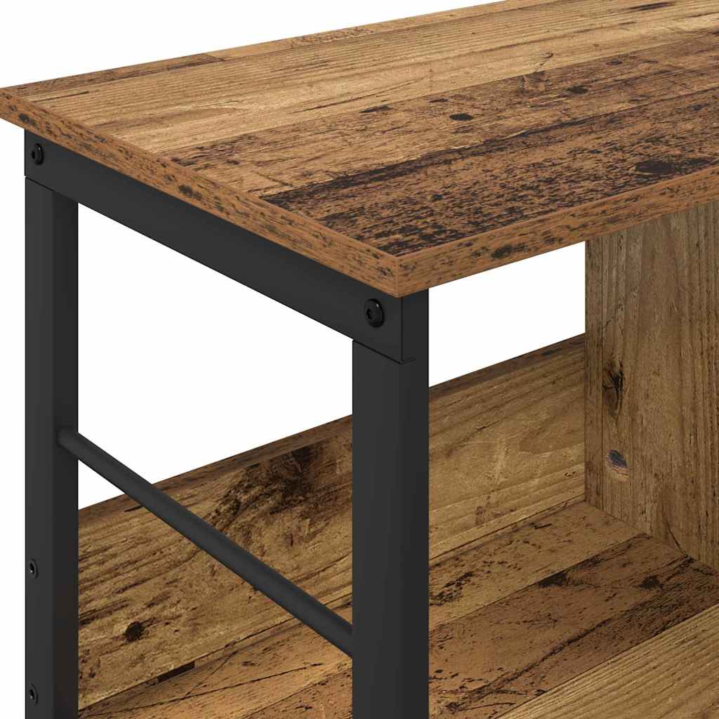 Boekenkast Oud Hout 82 x 32 x 47 cm Bewerkt hout is nu te koop bij PeponiXL, paradijselijk wonen!