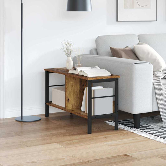 Boekenkast Oud Hout 82 x 32 x 47 cm Bewerkt hout is nu te koop bij PeponiXL, paradijselijk wonen!