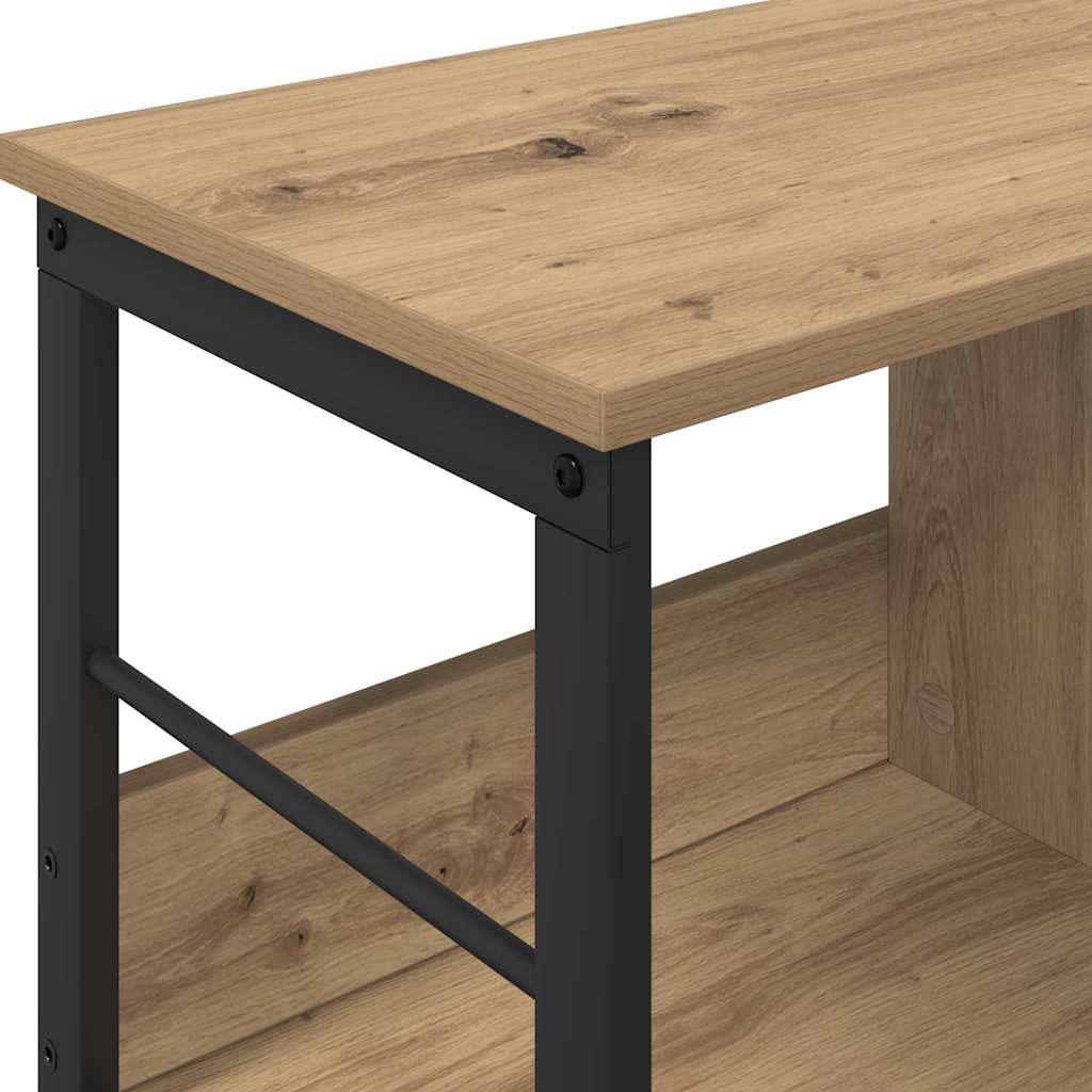 Boekenkast Artisan Eiken 82 x 32 x 47 cm Bewerkt hout is nu te koop bij PeponiXL, paradijselijk wonen!