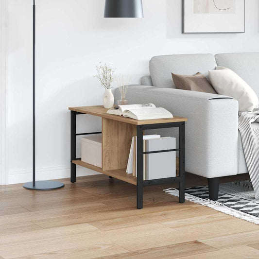 Boekenkast Artisan Eiken 82 x 32 x 47 cm Bewerkt hout is nu te koop bij PeponiXL, paradijselijk wonen!