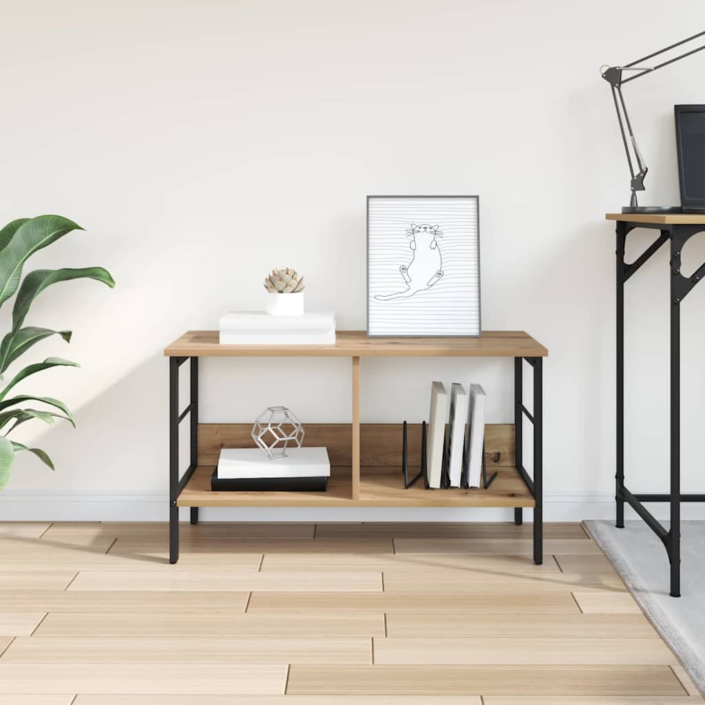 Boekenkast Artisan Eiken 82 x 32 x 47 cm Bewerkt hout is nu te koop bij PeponiXL, paradijselijk wonen!