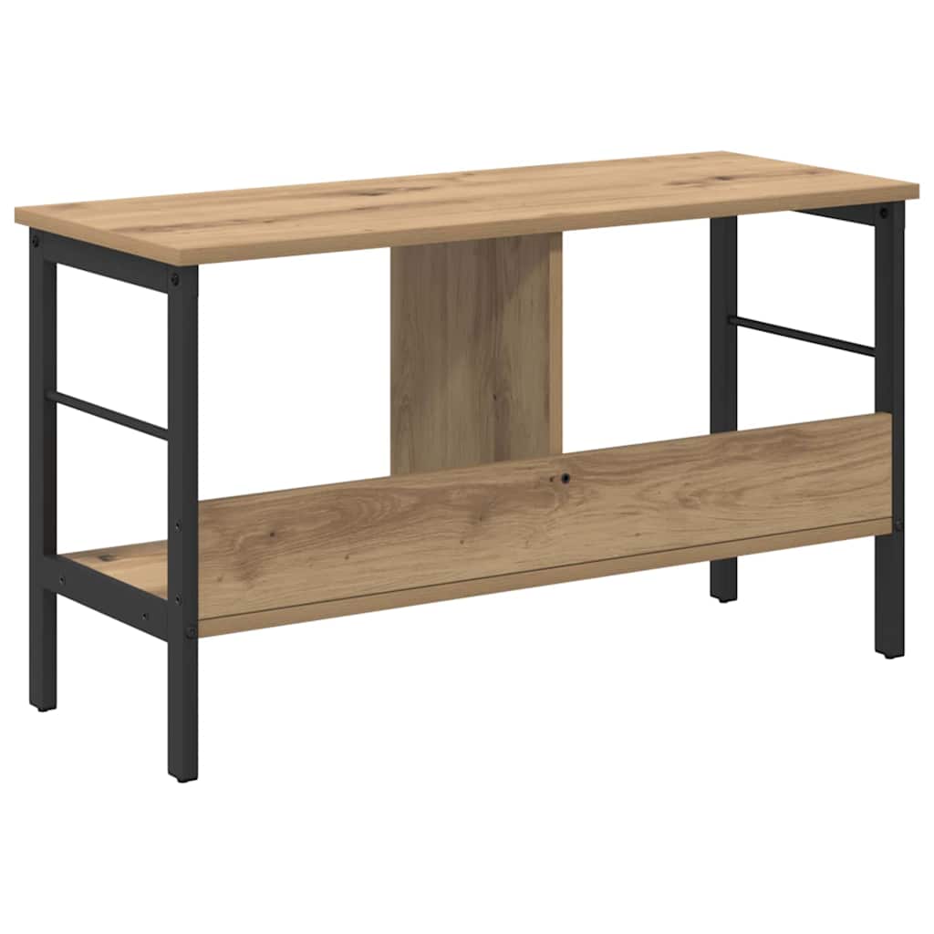 Boekenkast Artisan Eiken 82 x 32 x 47 cm Bewerkt hout is nu te koop bij PeponiXL, paradijselijk wonen!