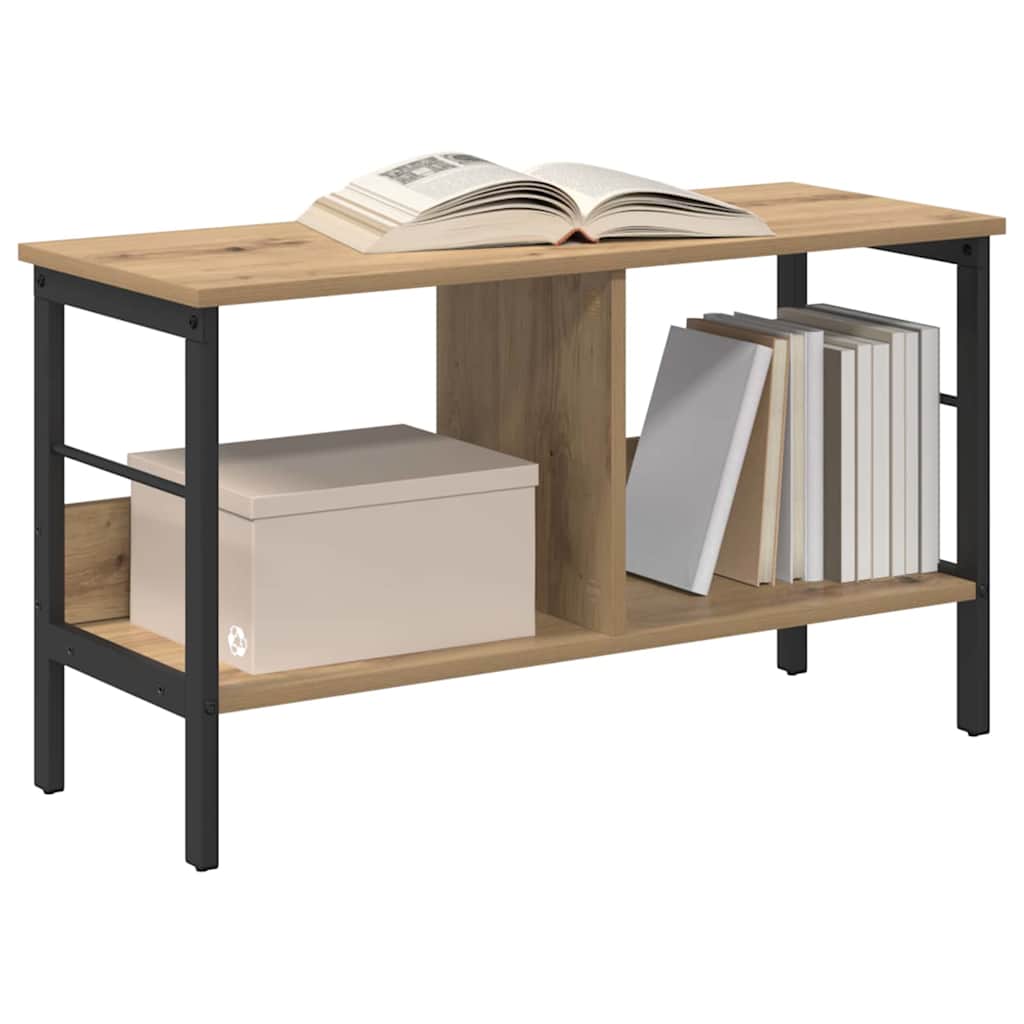 Boekenkast Artisan Eiken 82 x 32 x 47 cm Bewerkt hout is nu te koop bij PeponiXL, paradijselijk wonen!