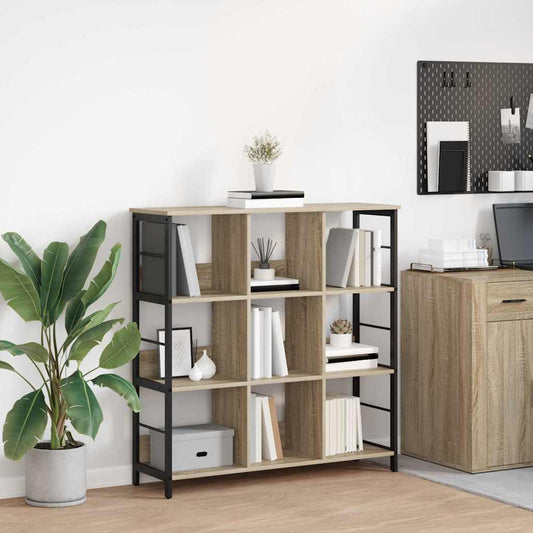Boekenkast Sonoma Eiken 102 x 32 x 104,5 cm Bewerkt hout is nu te koop bij PeponiXL, paradijselijk wonen!