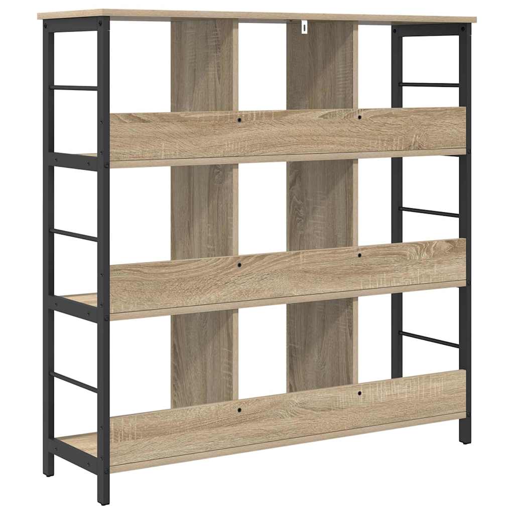 Boekenkast Sonoma Eiken 102 x 32 x 104,5 cm Bewerkt hout is nu te koop bij PeponiXL, paradijselijk wonen!