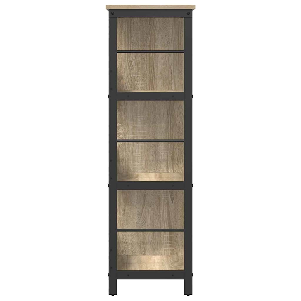 Boekenkast Sonoma Eiken 102 x 32 x 104,5 cm Bewerkt hout is nu te koop bij PeponiXL, paradijselijk wonen!