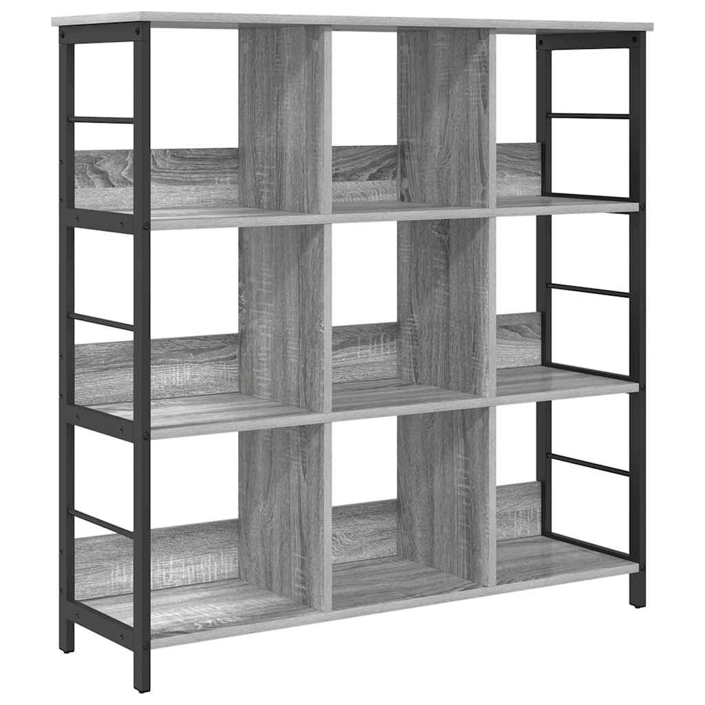 Boekenkast Grijs Sonoma 102 x 32 x 104,5 cm Bewerkt hout is nu te koop bij PeponiXL, paradijselijk wonen!