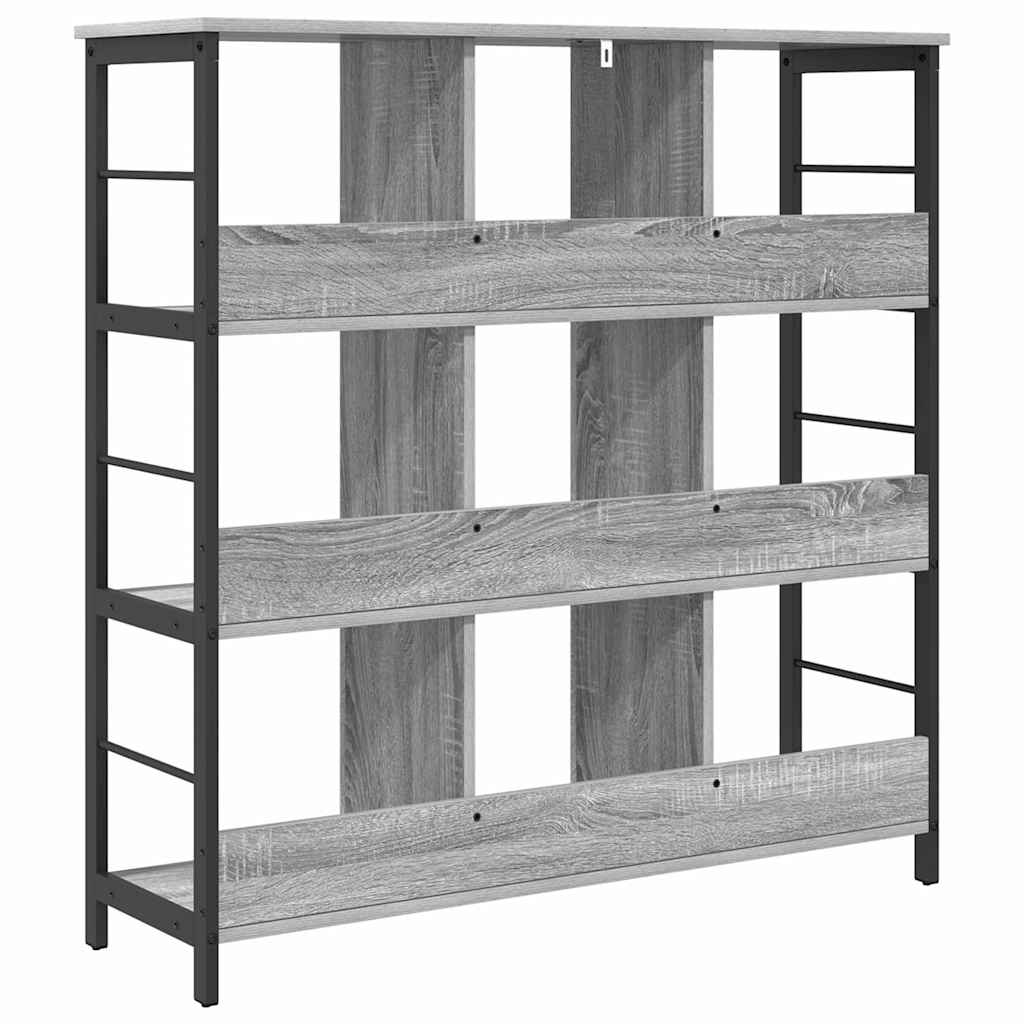 Boekenkast Grijs Sonoma 102 x 32 x 104,5 cm Bewerkt hout is nu te koop bij PeponiXL, paradijselijk wonen!