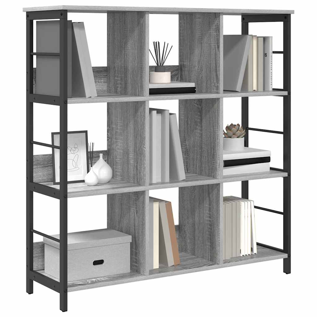 Boekenkast Grijs Sonoma 102 x 32 x 104,5 cm Bewerkt hout is nu te koop bij PeponiXL, paradijselijk wonen!