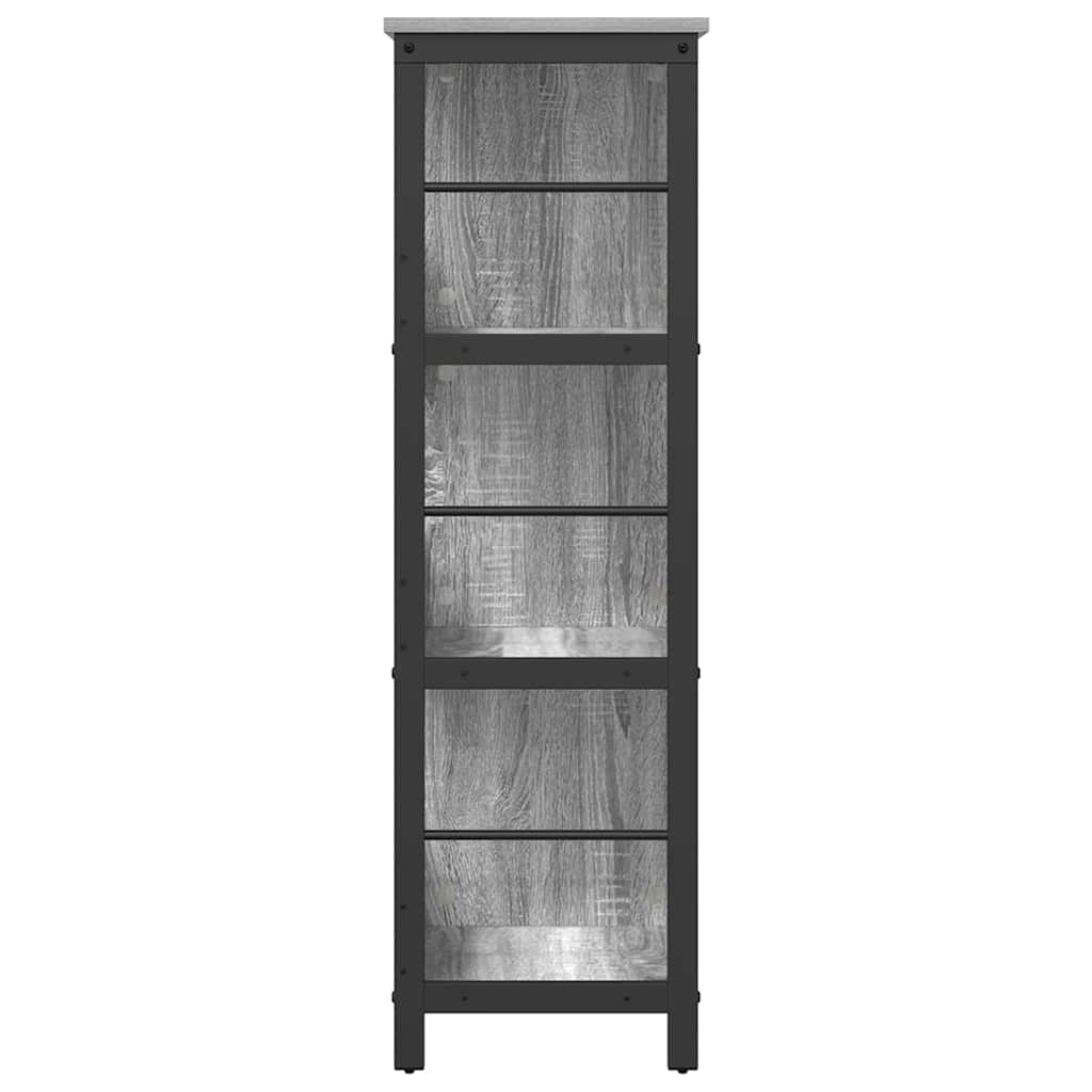 Boekenkast Grijs Sonoma 102 x 32 x 104,5 cm Bewerkt hout is nu te koop bij PeponiXL, paradijselijk wonen!