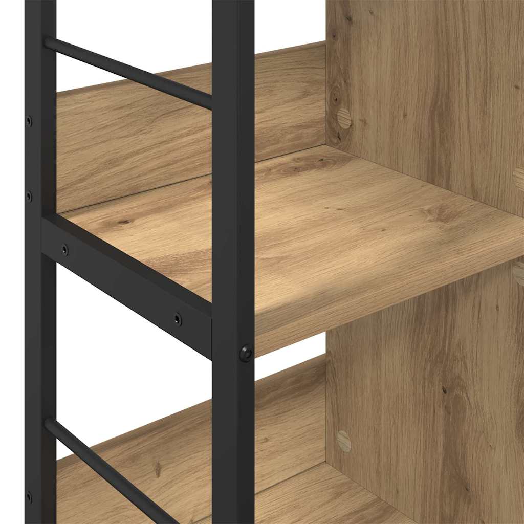Boekenkast Artisan Eiken 102 x 32 x 104,5 cm Bewerkt hout is nu te koop bij PeponiXL, paradijselijk wonen!